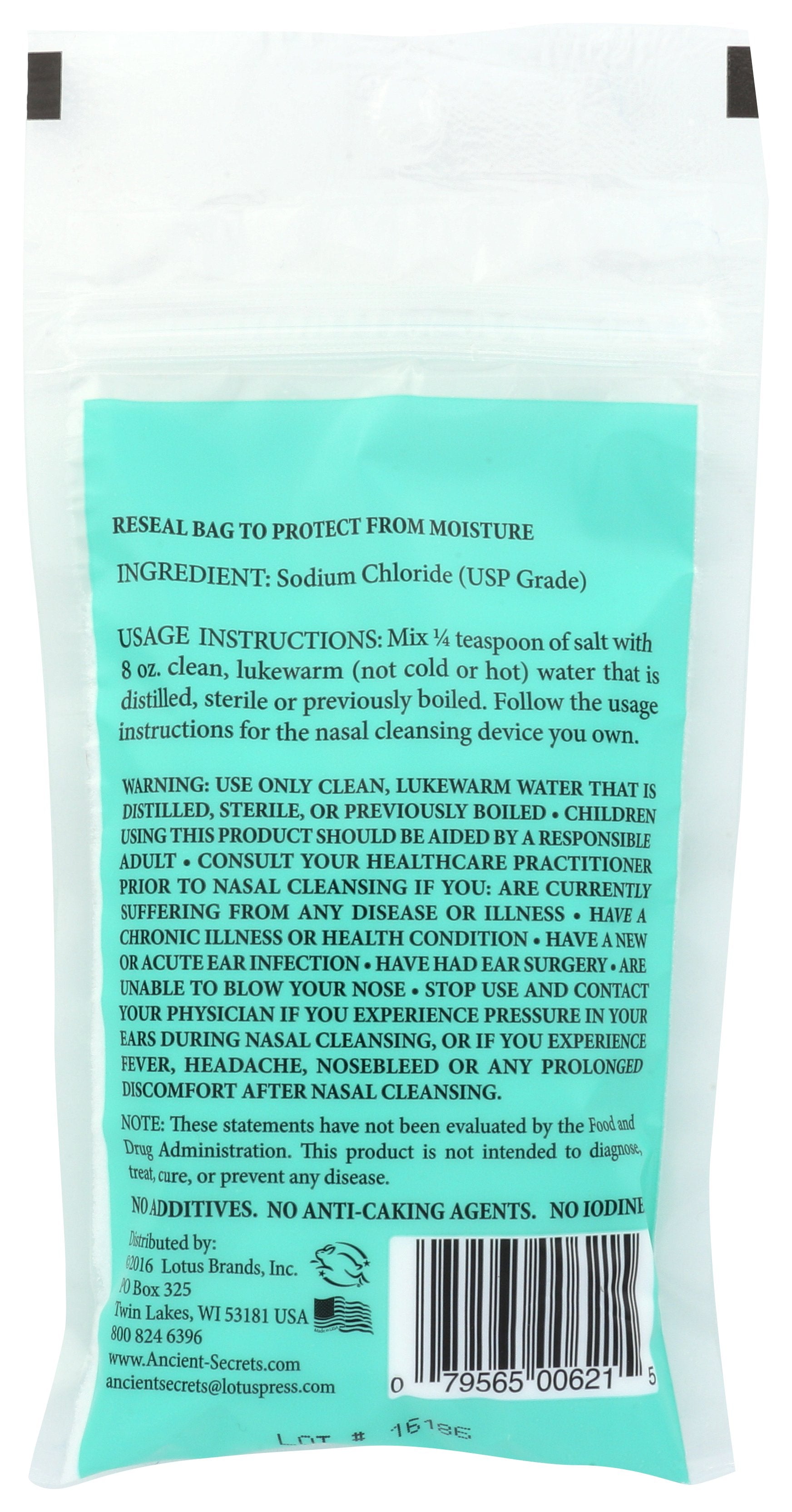 ANCIENT SECRETS NASAL CLNSR SALT - Case of 3