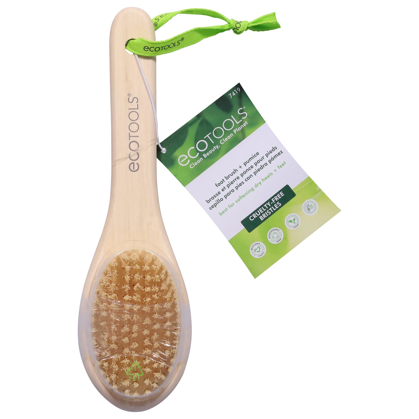 Eco Tool - Foot Brush File Bamboo - CS of 4-CT