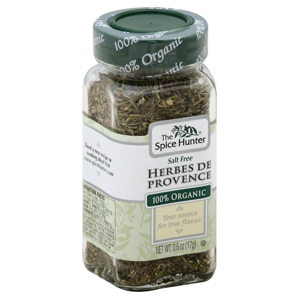 Spice Hunter Salt Free Herbes De Provence Organic - Pack of 6 - 0.6  OZ