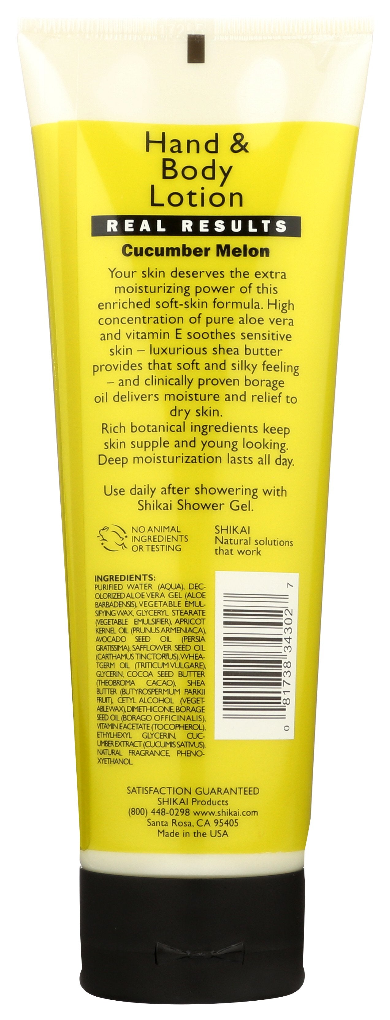 SHIKAI LOTION HND&BDY CUCUMBER MELON - Case of 3