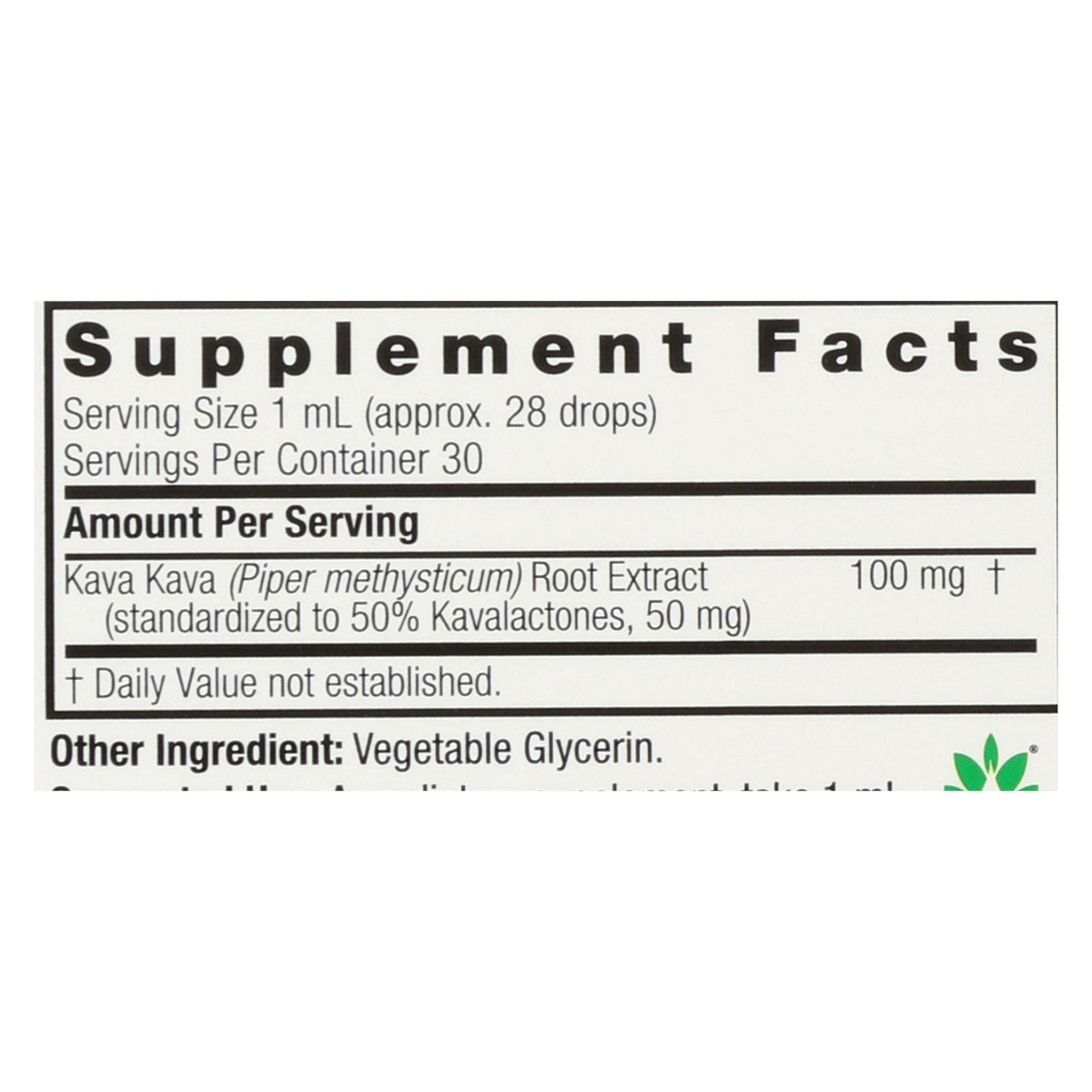 Nature's Answer - Kava 6 Extract - Alcohol Free - 1 oz