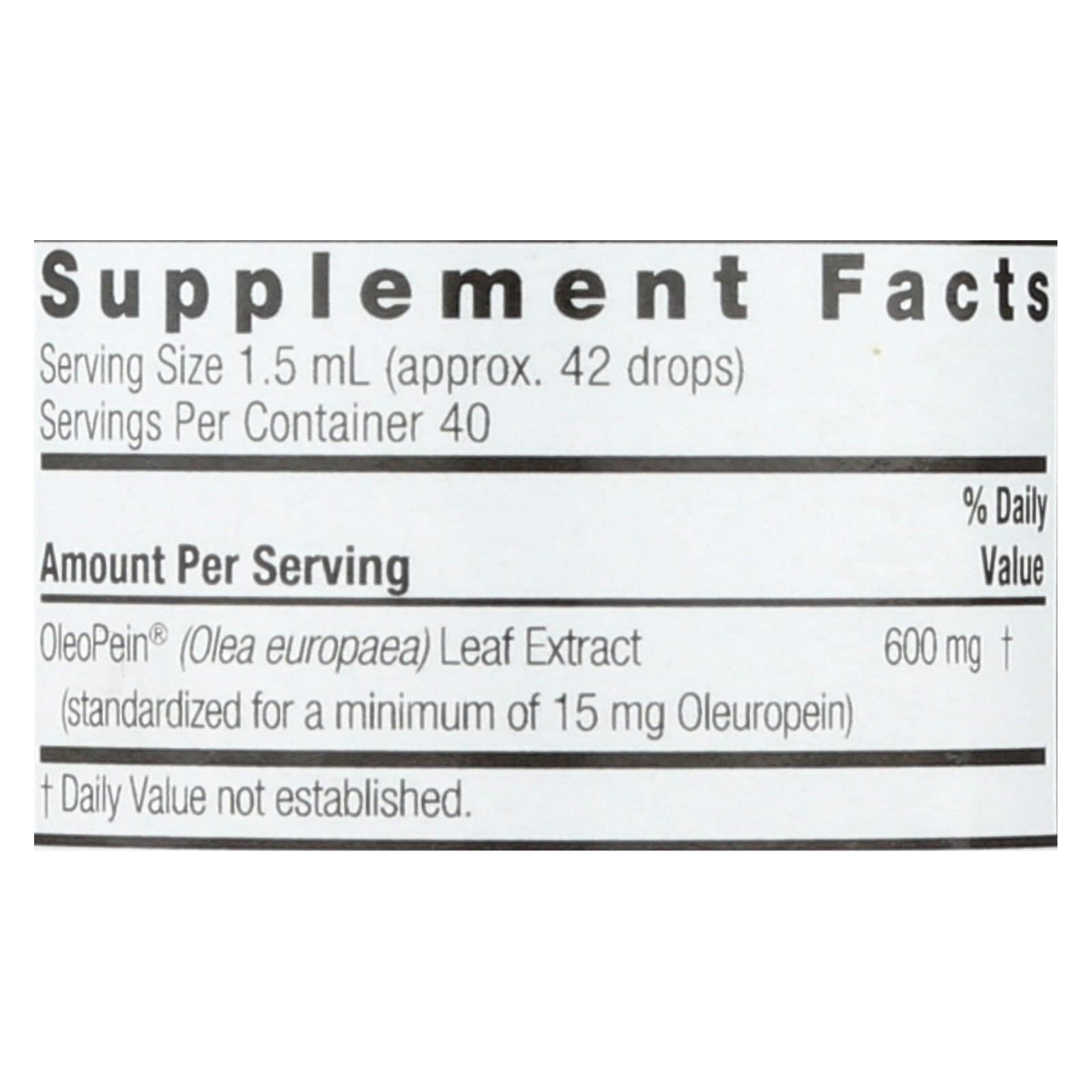 Nature's Answer - OleoPein Olive Leaf Alcohol Free - 2 fl oz
