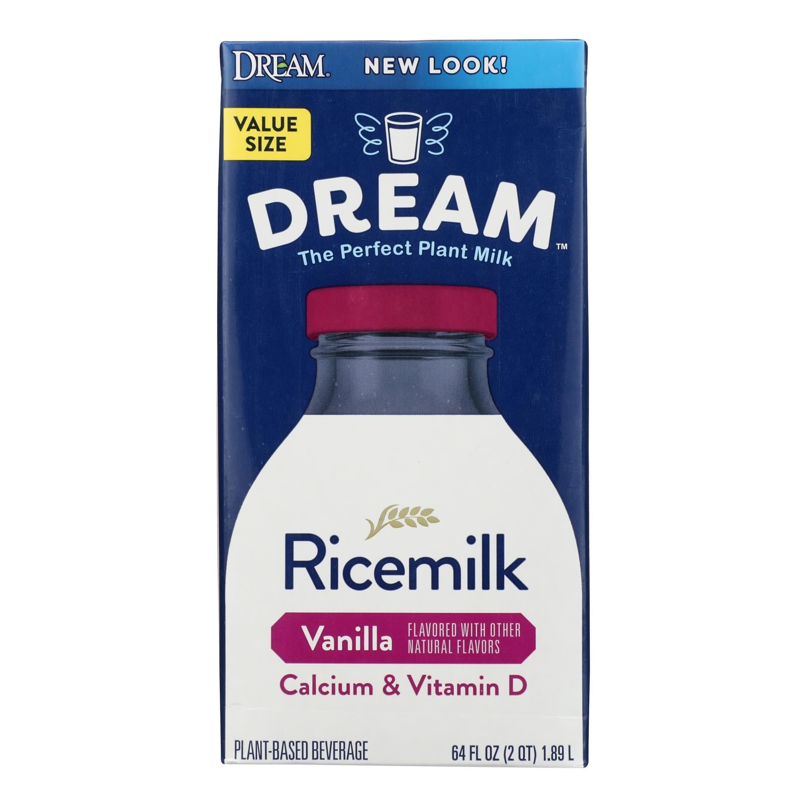 Rice Dream Original Rice Drink - Enriched Vanilla - Case Of 8 - 64 Fl Oz.