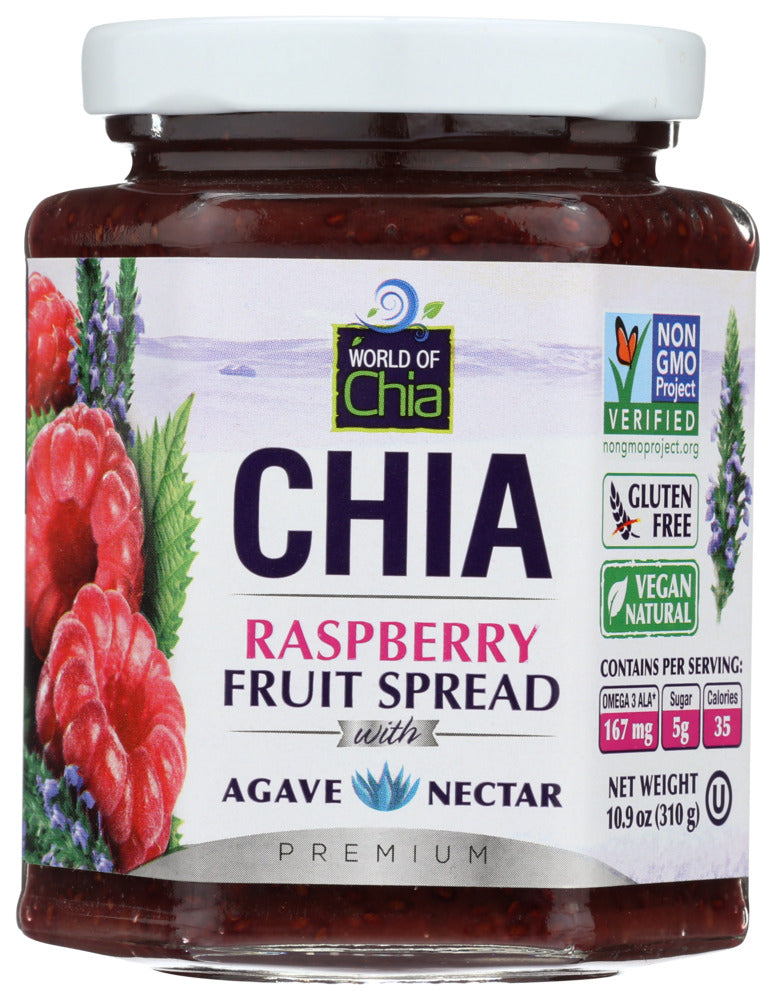 World of Chia Raspberry Agave - Case of 12 - 10.9 oz
