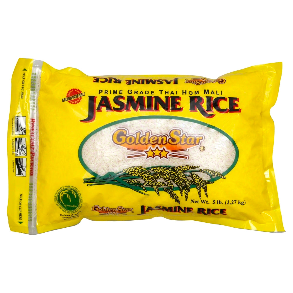 Golden Star Rice Jasmine Premium - Count of 6 - 5lb