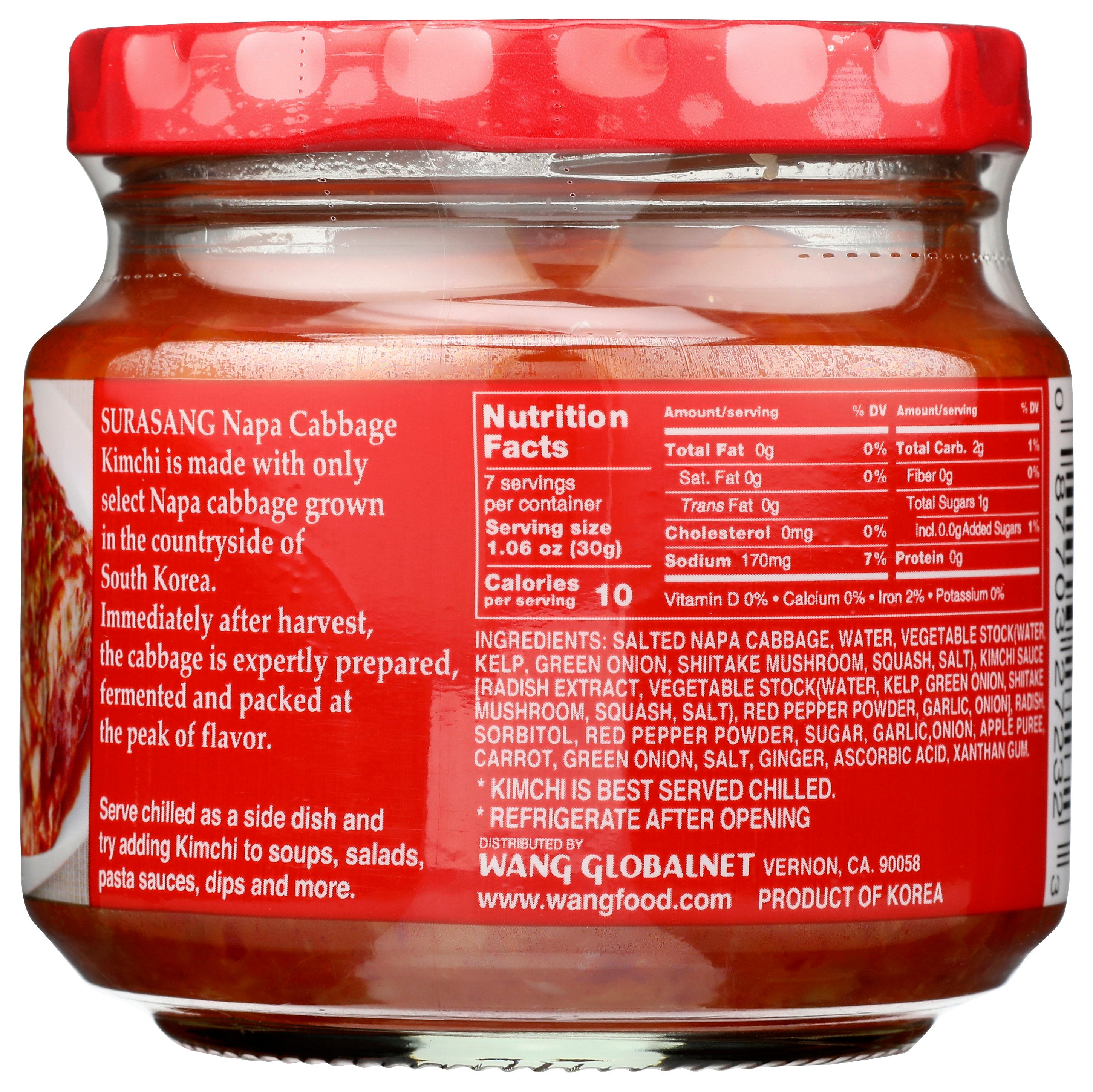 SURASANG KIMCHI NAPA CABBAGE - Case of 12