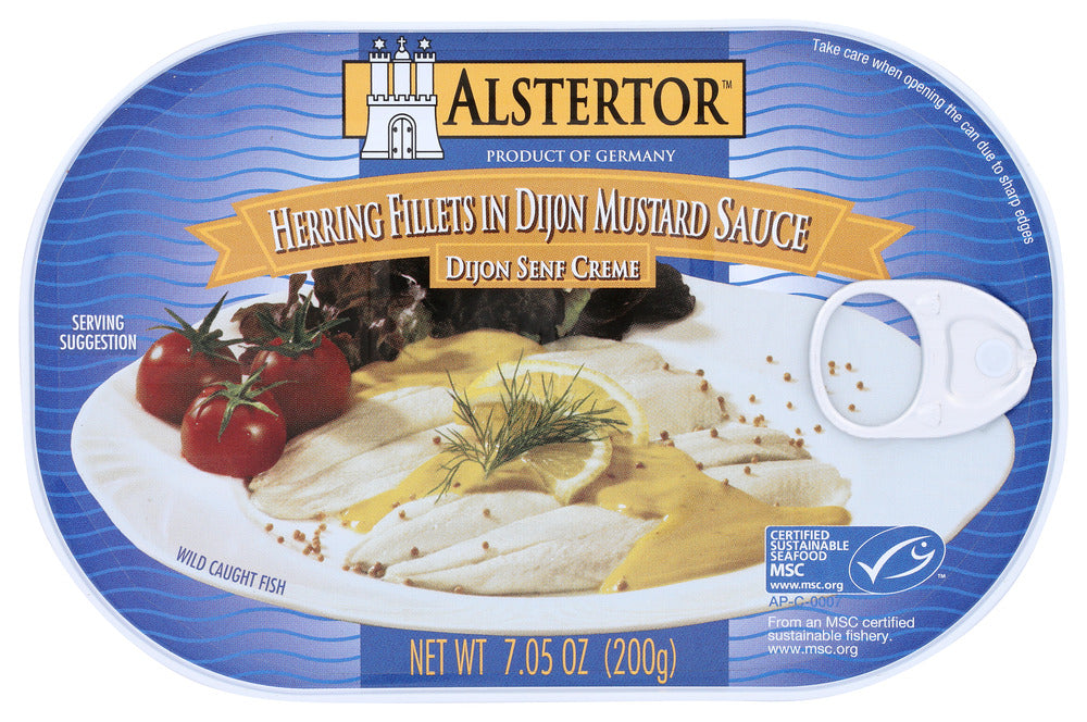 Alstertor Herring Fillets in Dijon Mustard Sauce - Case of 18 - 7.05 oz