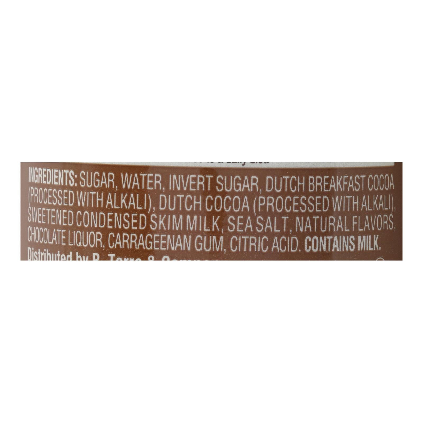 Torani Salted Chocolate Caramel Sauce - Case Of 4 - 16.5 Oz
