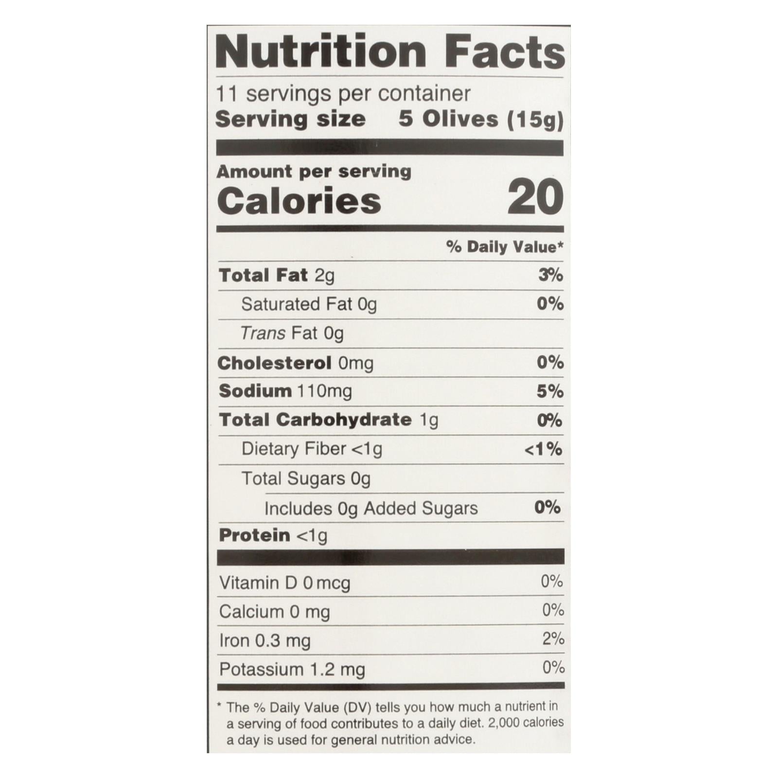 Santa Barbara California Ripe Olives - Medium Pitted - Case of 12 - 6 oz.