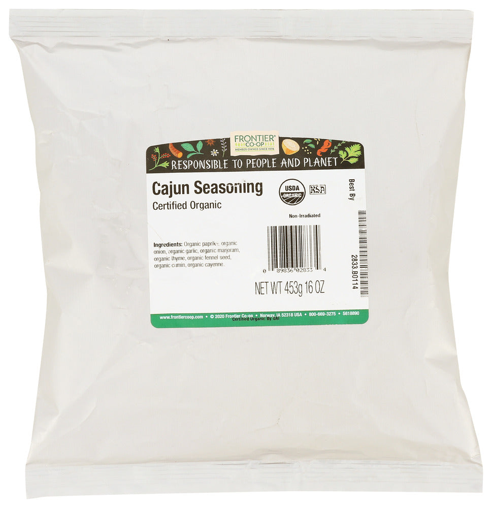 Frontier Herb Seasoning Cajun Organic - 16 oz
