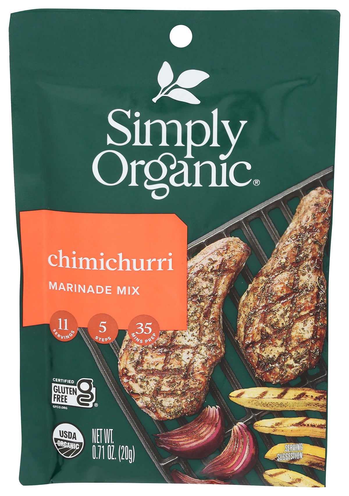 SIMPLY ORGANIC MIX CHIMICHURRI MARINADE - Case of 12