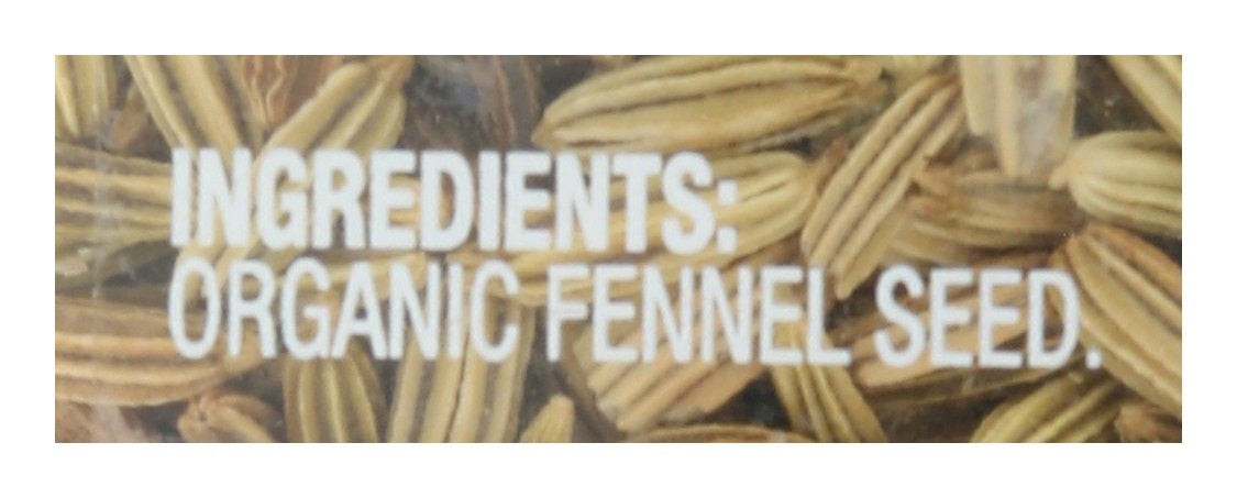 SIMPLY ORGANIC SSNNG FENNEL SEEDS BTTL - Case of 6
