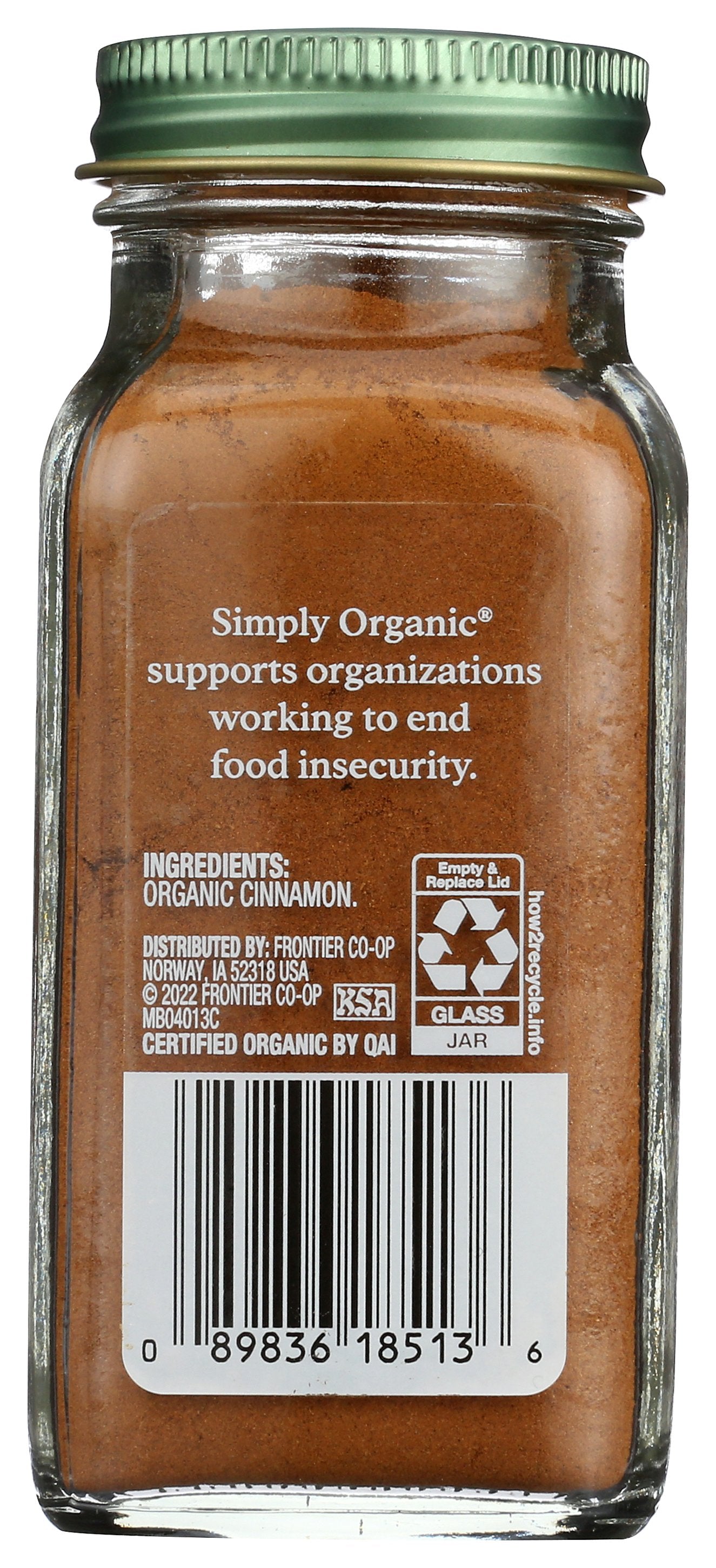 SIMPLY ORGANIC BTL CINNAMON