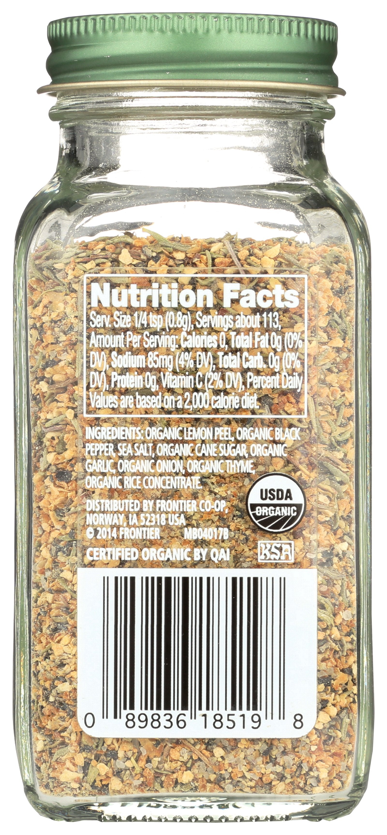 SIMPLY ORGANIC BTL LEMON PEPPER