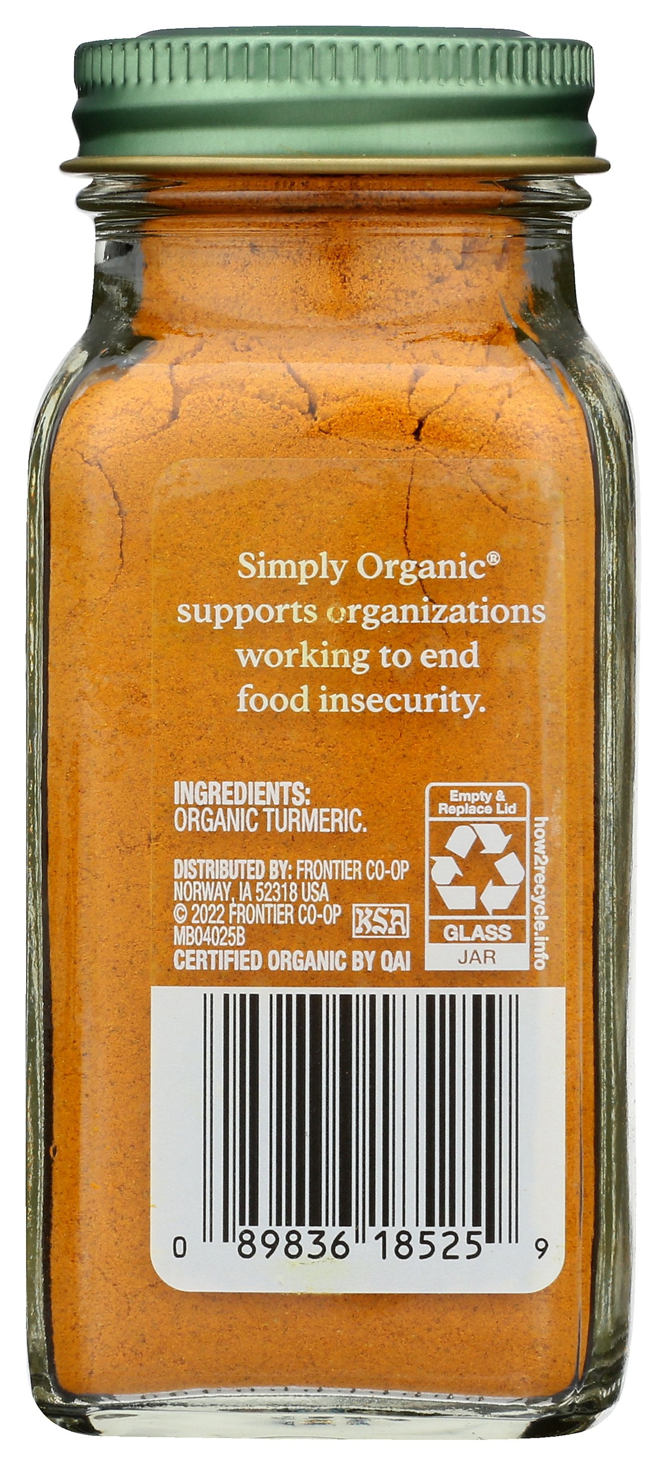 SIMPLY ORGANIC TUMERIC GRN ORG BTTL