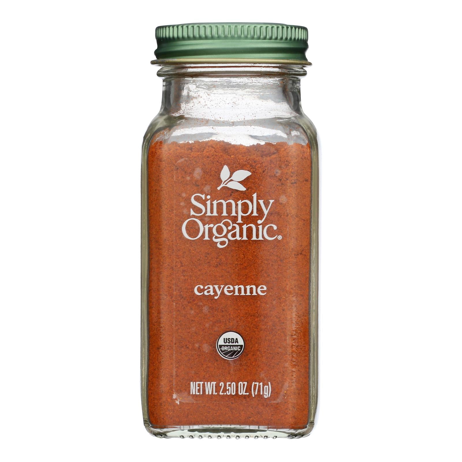 Simply Organic - Cayenne Pepper Og2 - CS of 6-2.5 OZ