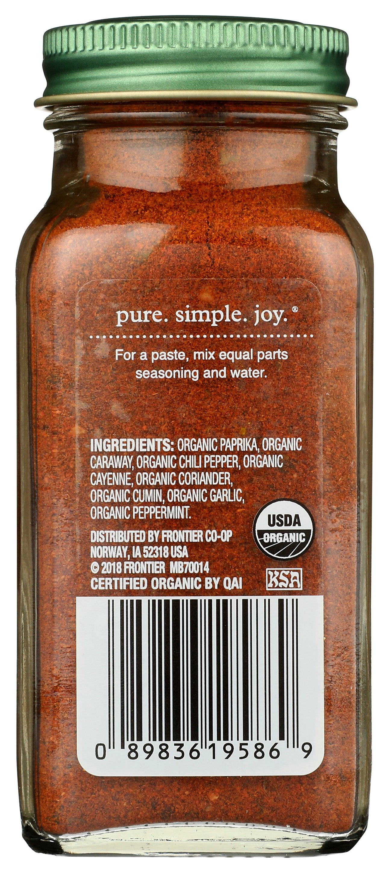 SIMPLY ORGANIC SEASONING HARISSA - Case of 6