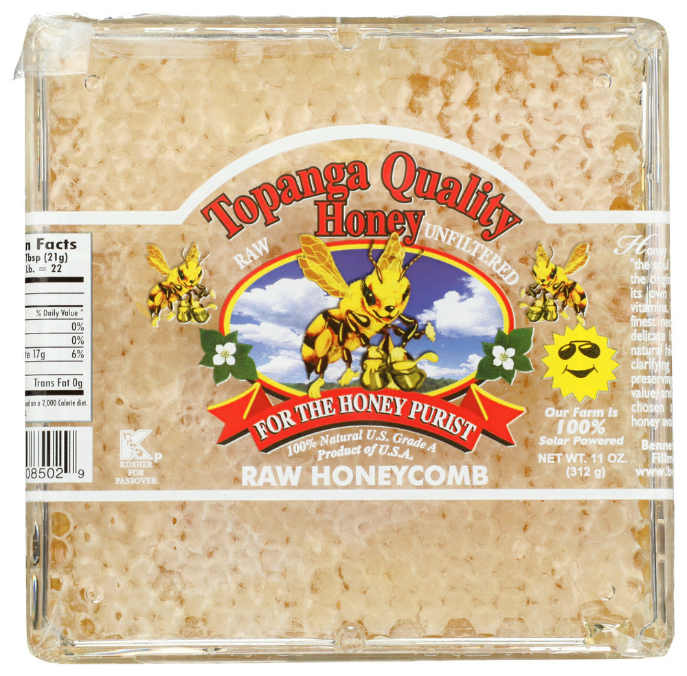 Topanga Quality Honey Honey Raw - Case of 12 - 11 oz