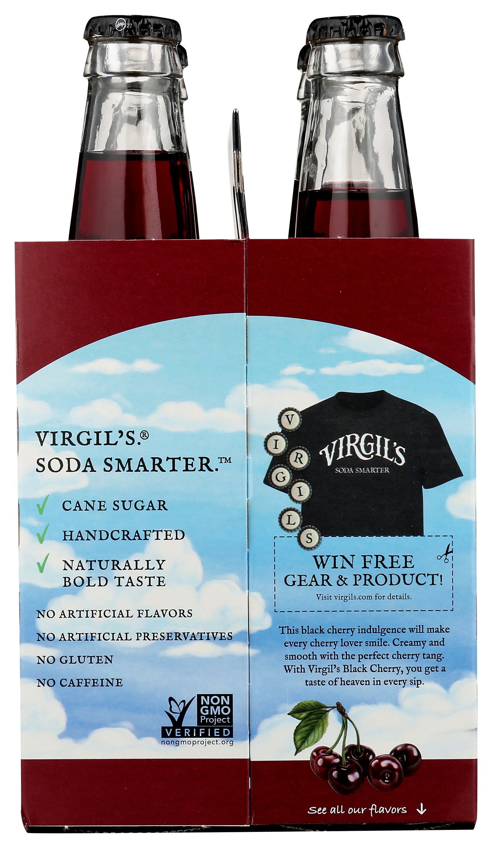 VIRGILS SODA BLCK CHRRY CRM 4PK - Case of 6