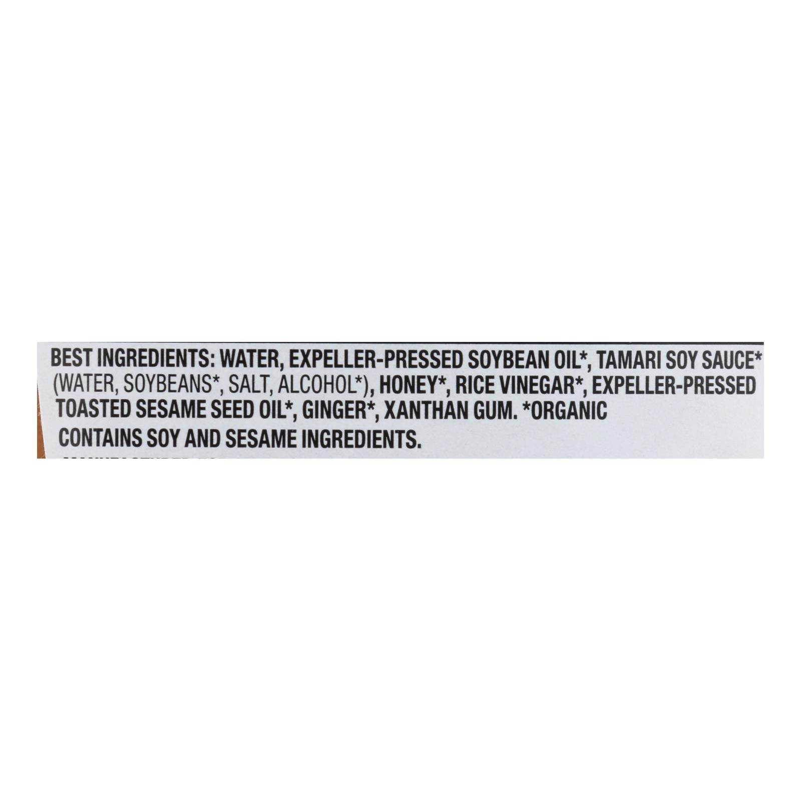 Annie's Naturals Vinaigrette Organic Sesame Ginger - Case Of 6 - 8 Fl Oz.