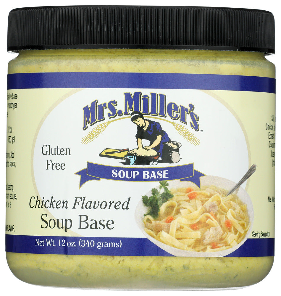 Mrs Millers Soup Chicken Flavored Base - Case of 6 - 12 oz