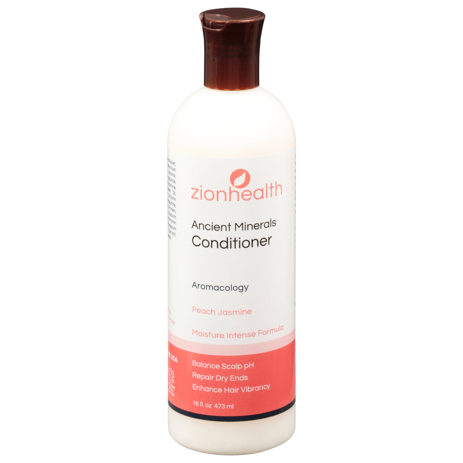 Zion Health Adama Clay Minerals Conditioner Peach Jasmine - 16 Fl Oz