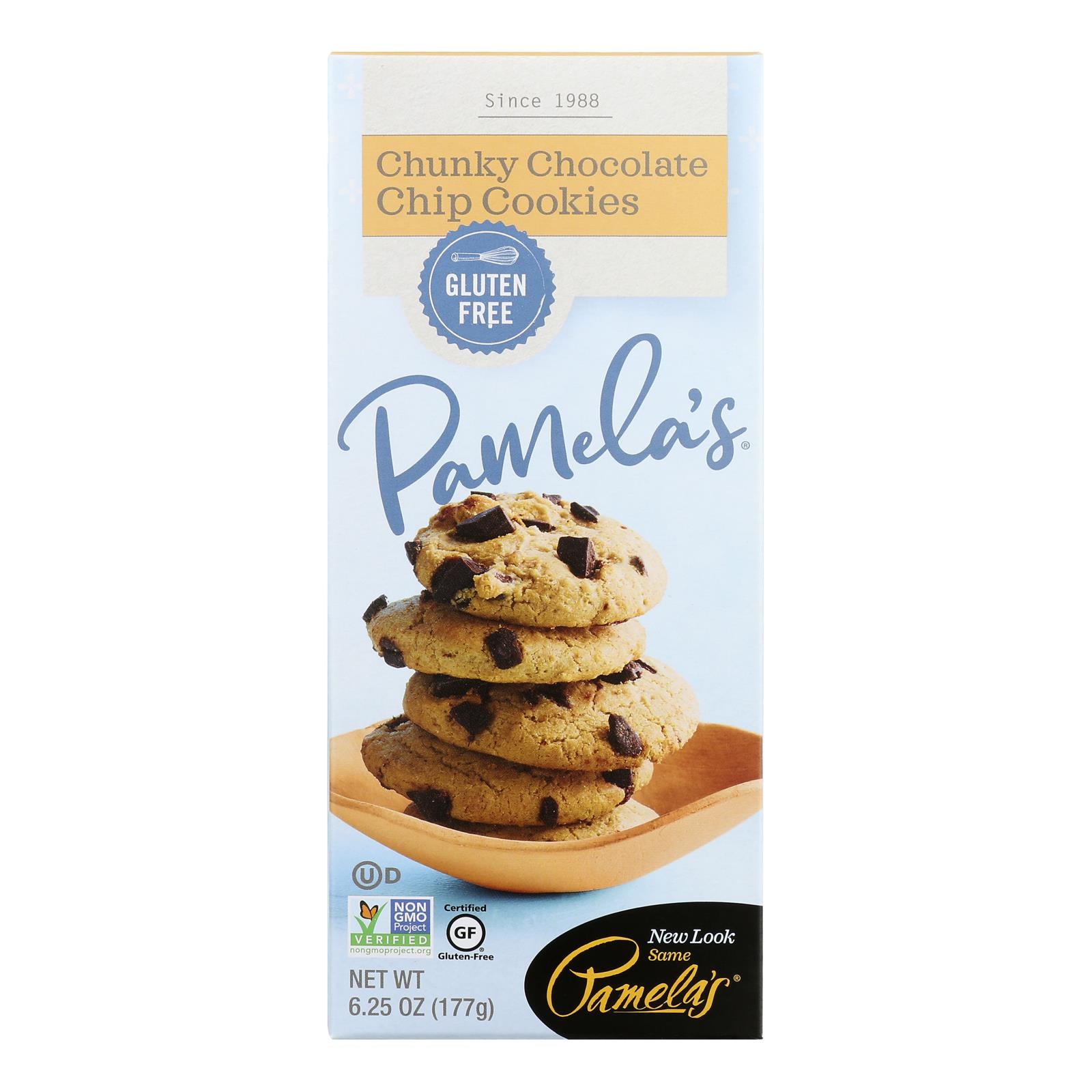 Pamela's Products - Cookies - Chunky Chocolate Chip - Gluten-free - Case Of 6 - 6.25 Oz.
