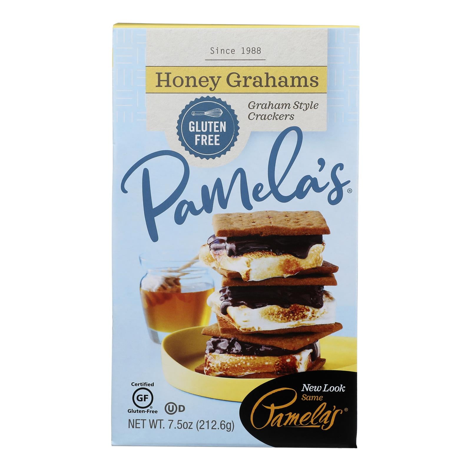 Pamela's Products - Graham Style Crackers - Honey - Case Of 6 - 7.5 Oz.