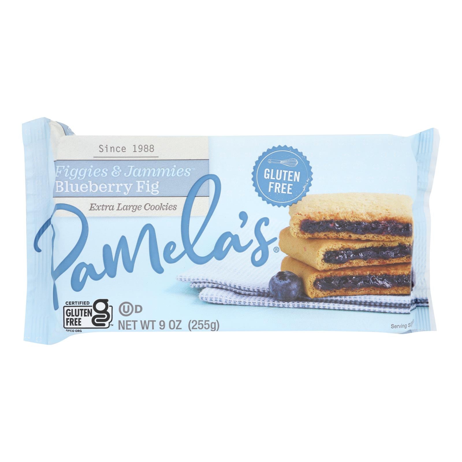 Pamela's Products - Figgies And Jammies Cookies - Blueberry And Fig - Case Of 6 - 9 Oz.