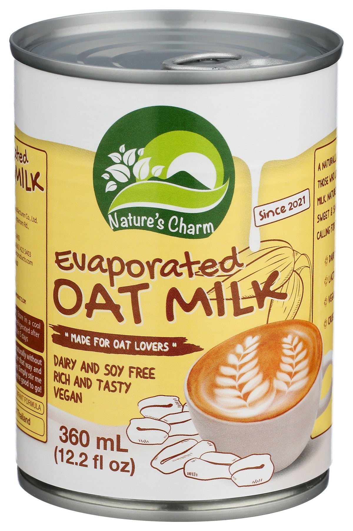 NATURES CHARM MILK OAT EVAPORATED - Case of 6