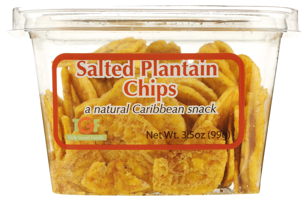 Tropical Nut Dried Salted Plantain Chips - Pack of 6 - 3.5 Oz