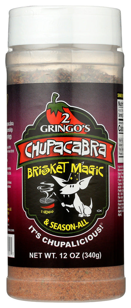 2 Gringos Chupacabra Seasoning Brisket - Pack of 6 - 12  OZ