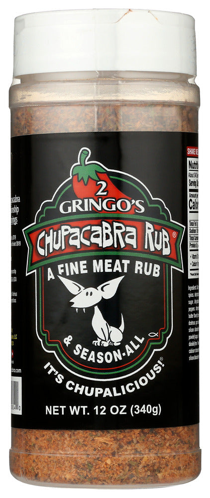 2 Gringos Chupacabra Seasoning Blend Original - Pack of 6 - 12  OZ