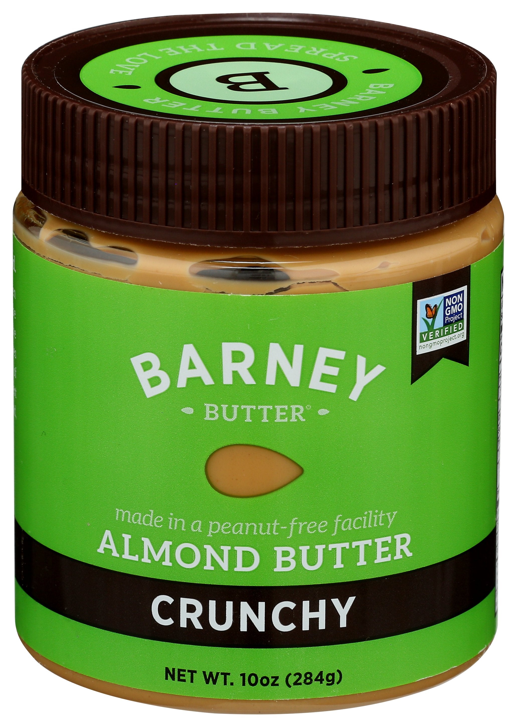 BARNEY BUTTER NUT BTTR ALMND CRNCHY - Case of 6 [ALMOND BUTTER - 10 OZ]