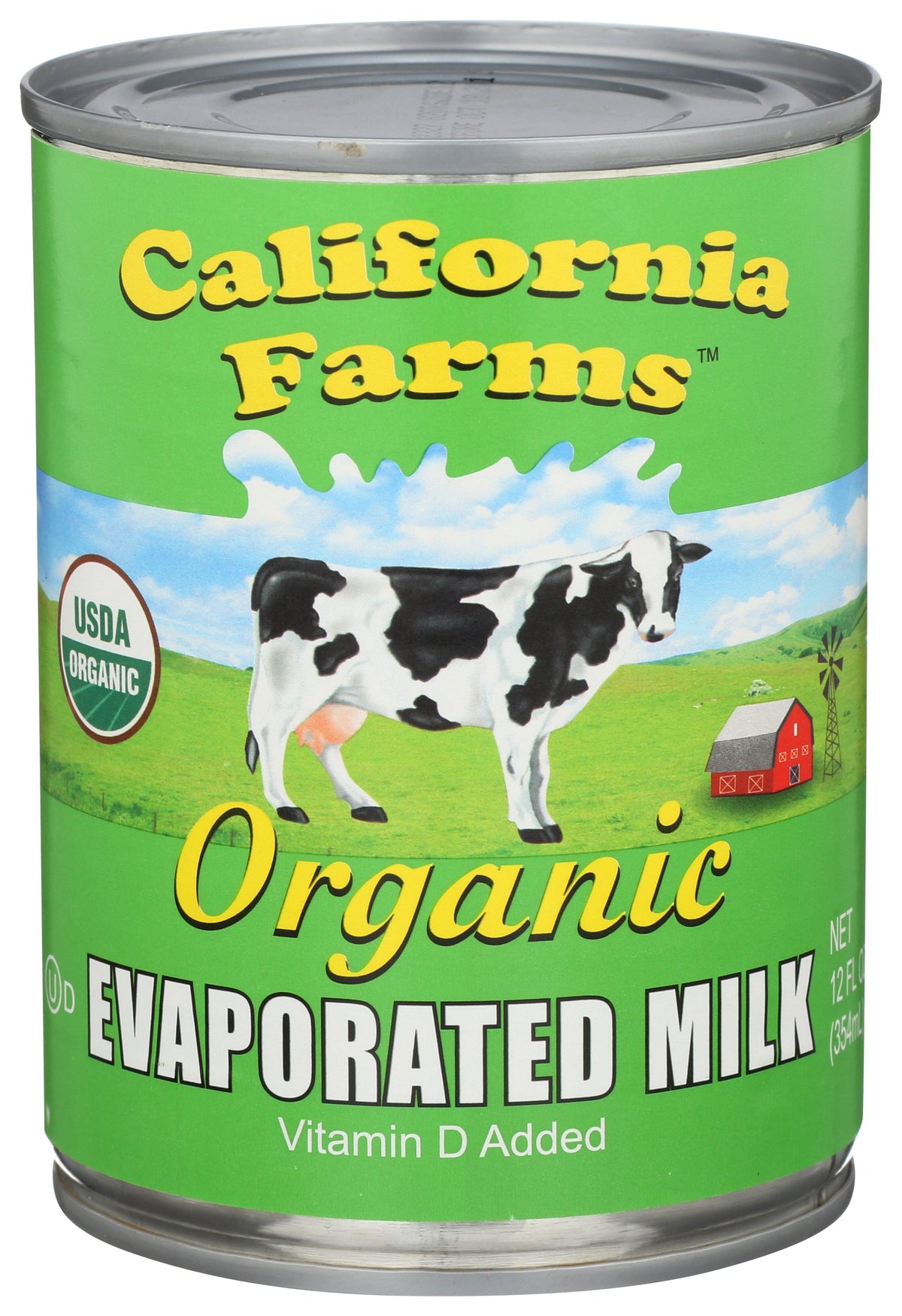 CALIFORNIA FARMS MILK EVAPORATED ORG - Case of 12