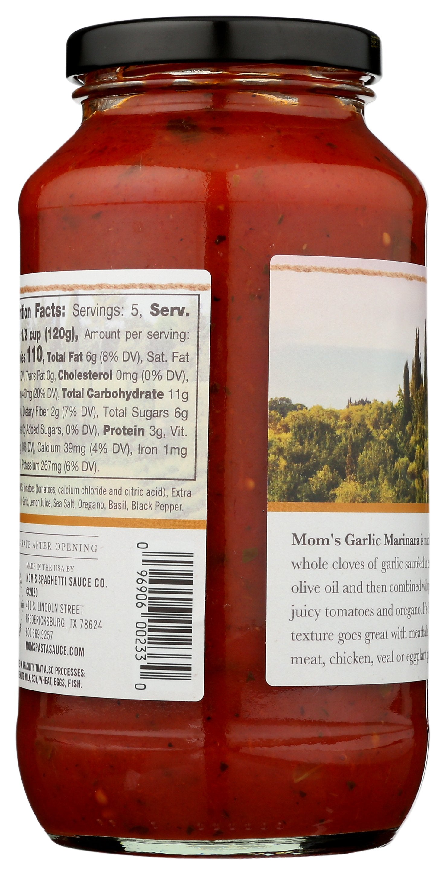 MOMS SAUCE PSTA GRLC MARINARA - Case of 6