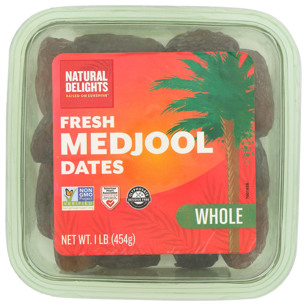 Natural Delights Date Medjool Whole - Count of 12 - 1 lb