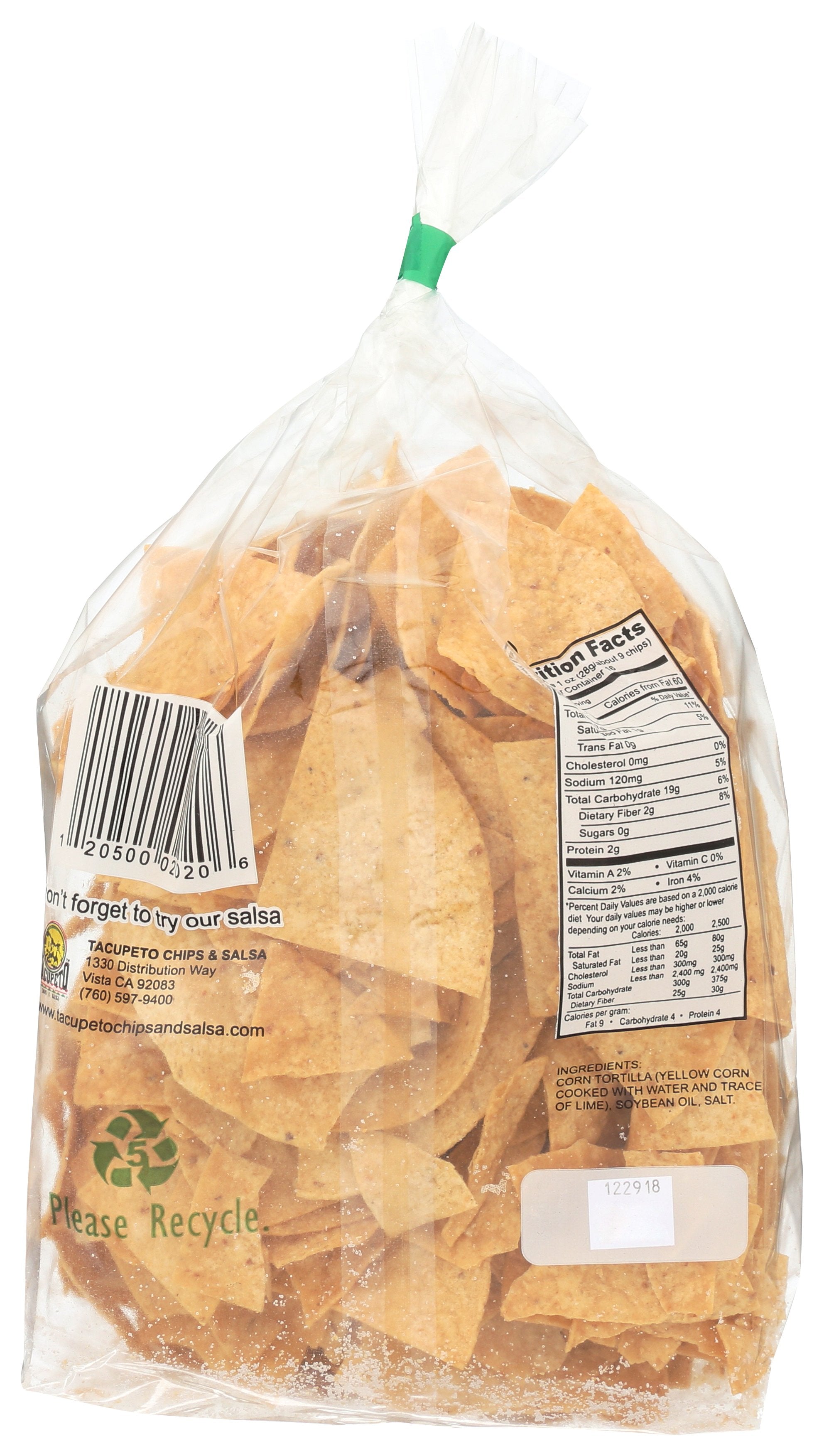 TACUPETO CHIPS & SALSA CHIPS TRTLLA TCPETO SY - Case of 9