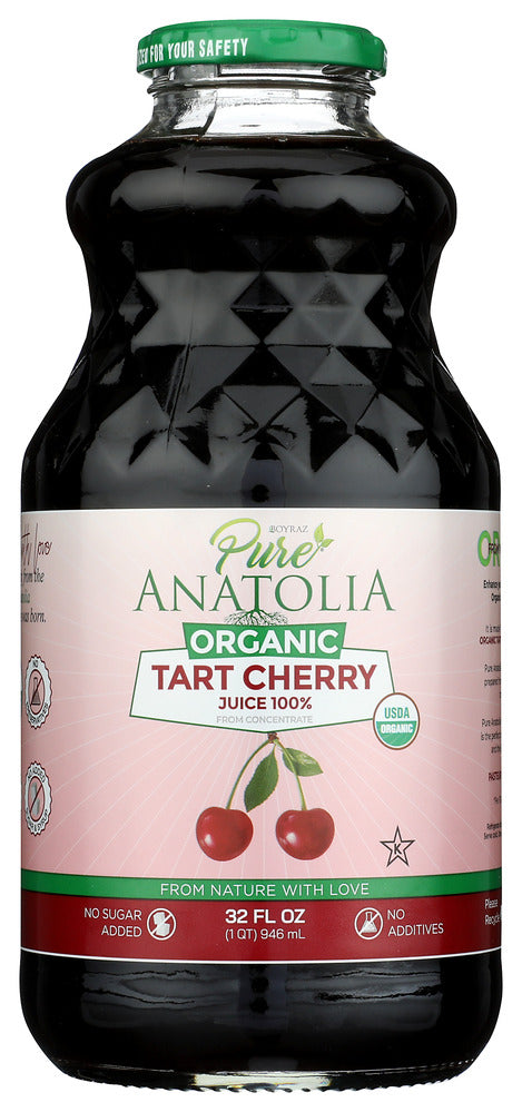 Pure Anatolia Juice Tart Cherry Organic - Pack of 6 - 32 fo
