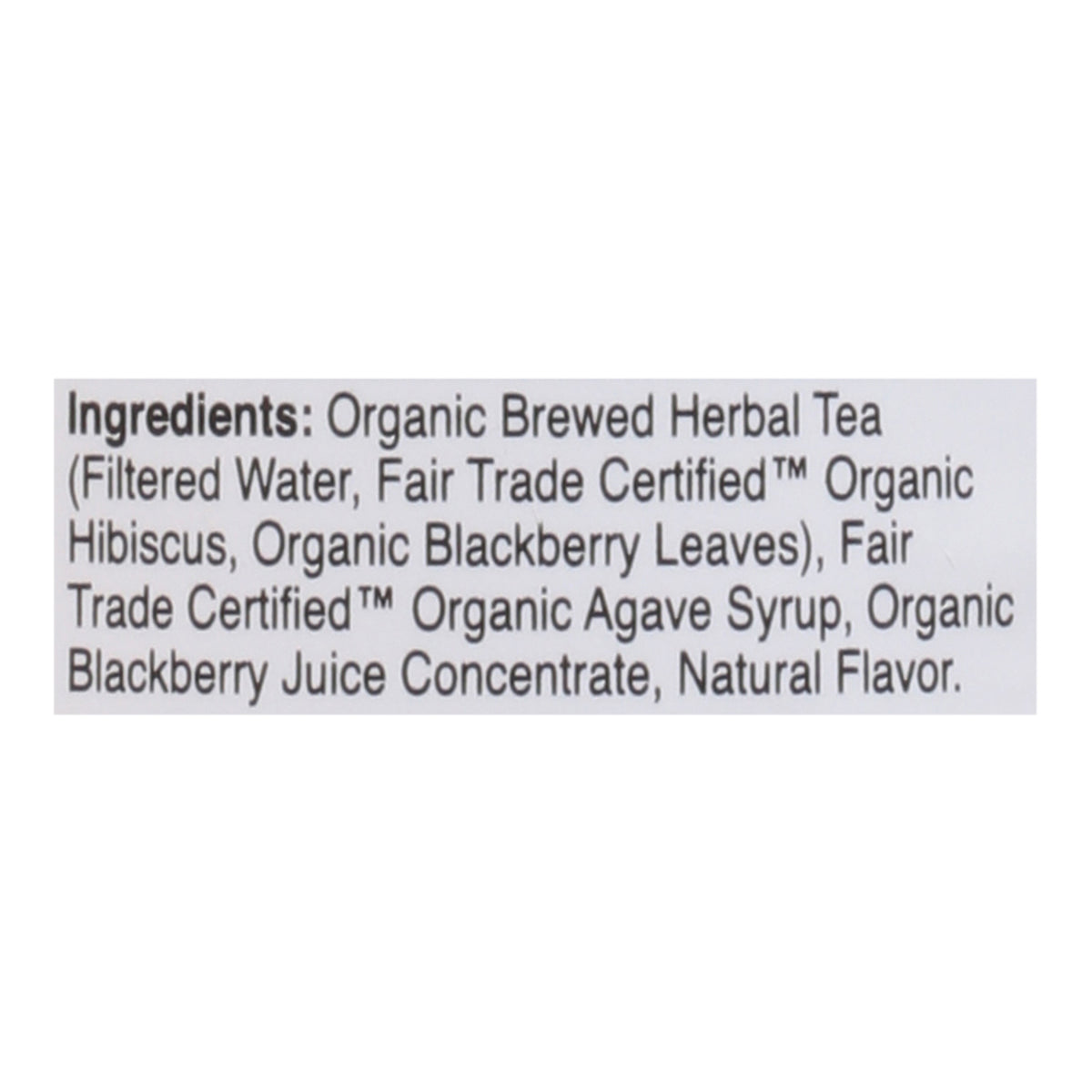 Just Ice Tea - Tea Og2 Berry Hibiscus - CS of 12-16 FZ