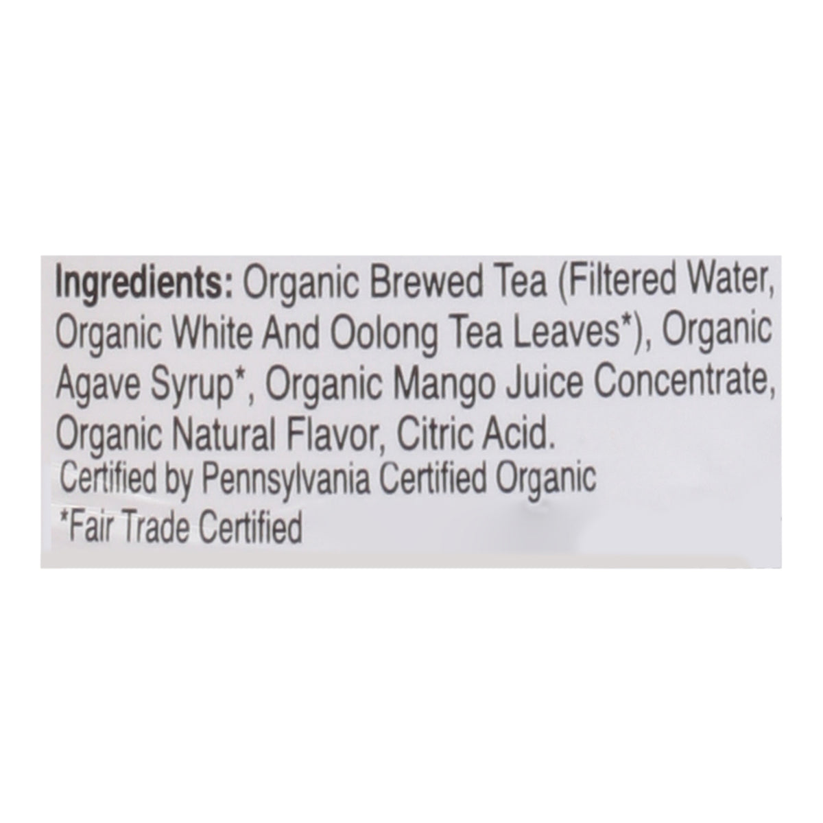 Just Ice Tea - Tea Og2 White Mango - CS of 12-16 FZ