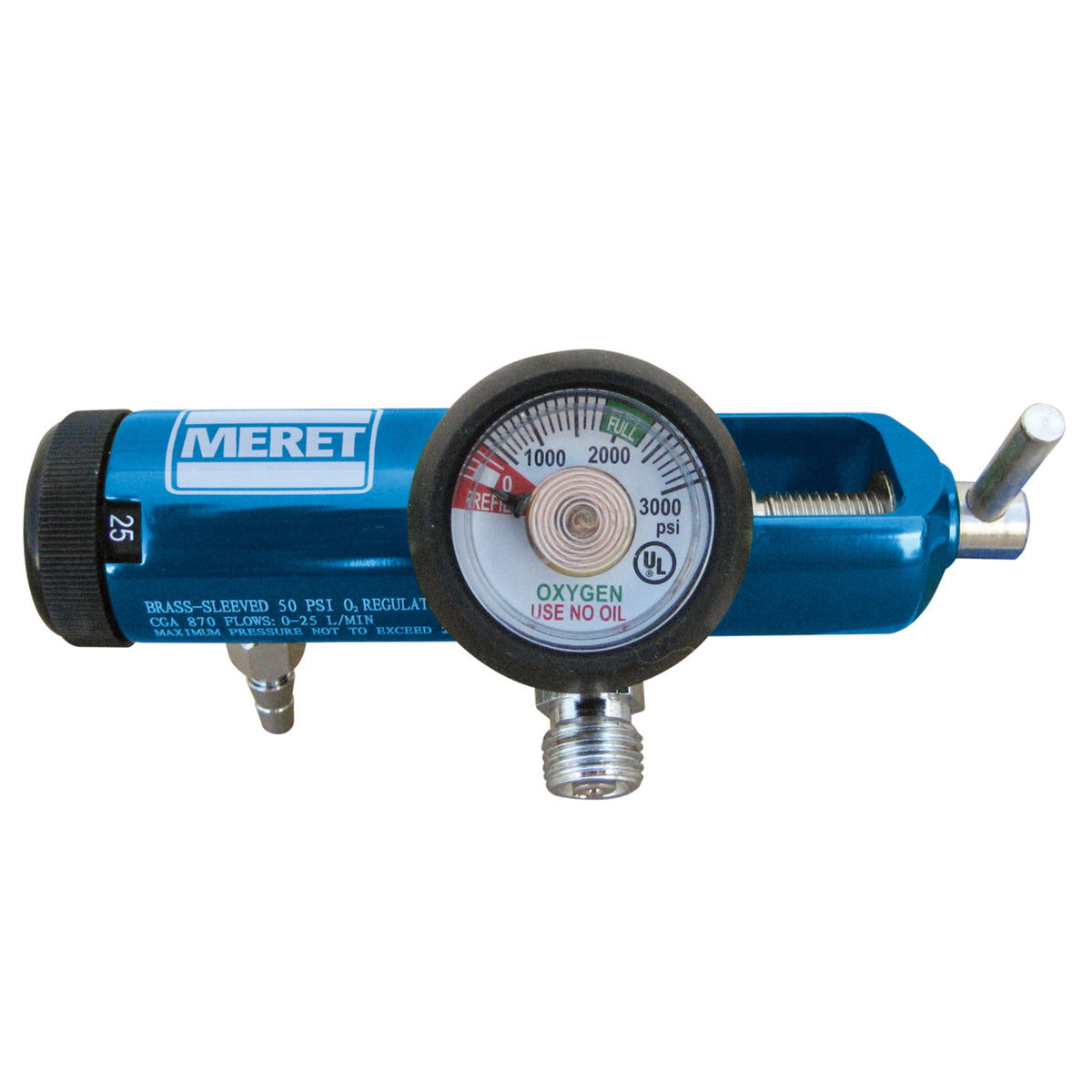 MERET USA LLC - Oxygen Regulator 0-25LPM DISS [1/EA]