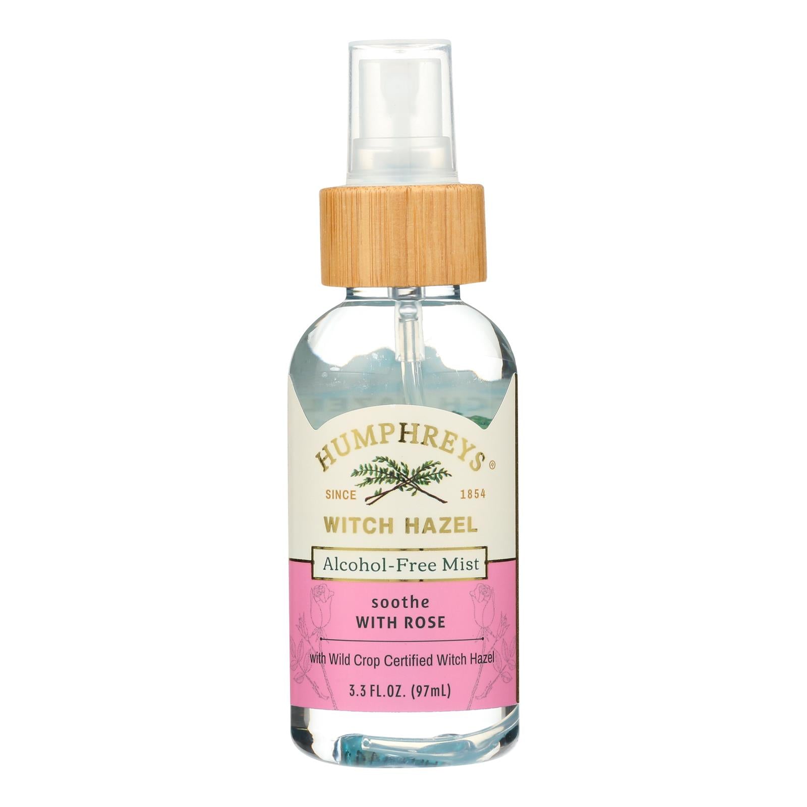 Humphreys Homeopathic Remedies - Witch Hazel Mist A/f Rose - Case of 12-3.3 FZ