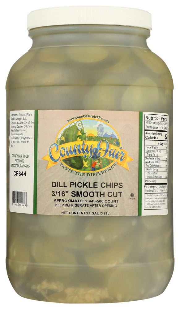 Monterrey Pickle Chips Dill - Case of 4 - 1 ga