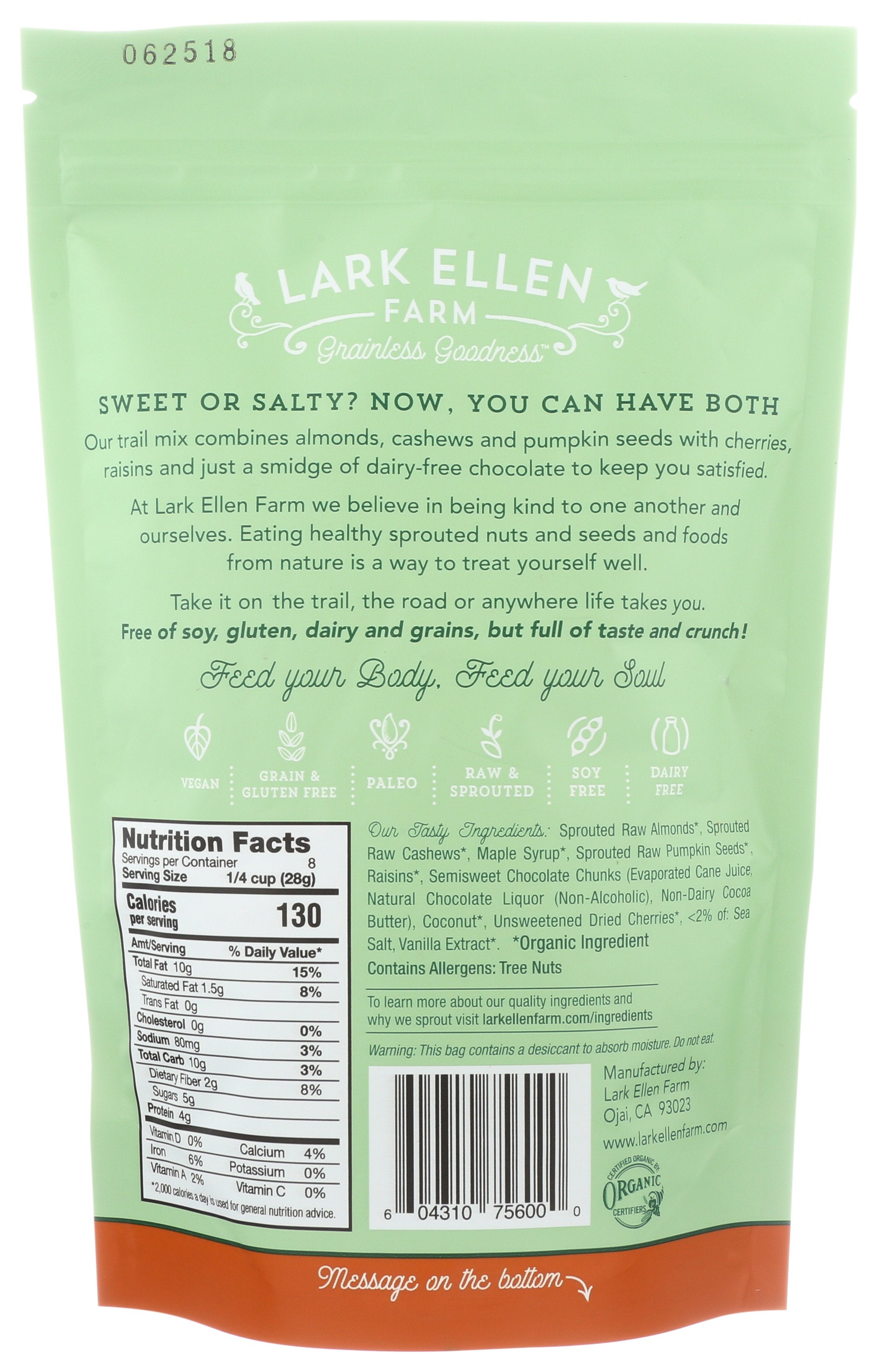LARK ELLEN FARM GRANOLA BITE SWT SLTY TRL - Case of 6