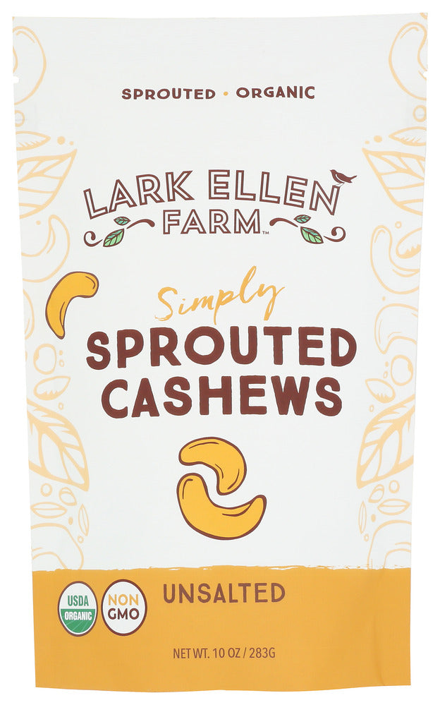 Lark Ellen Farm Cashews Sprouted Organic - Pack of 6 - 10 OZ