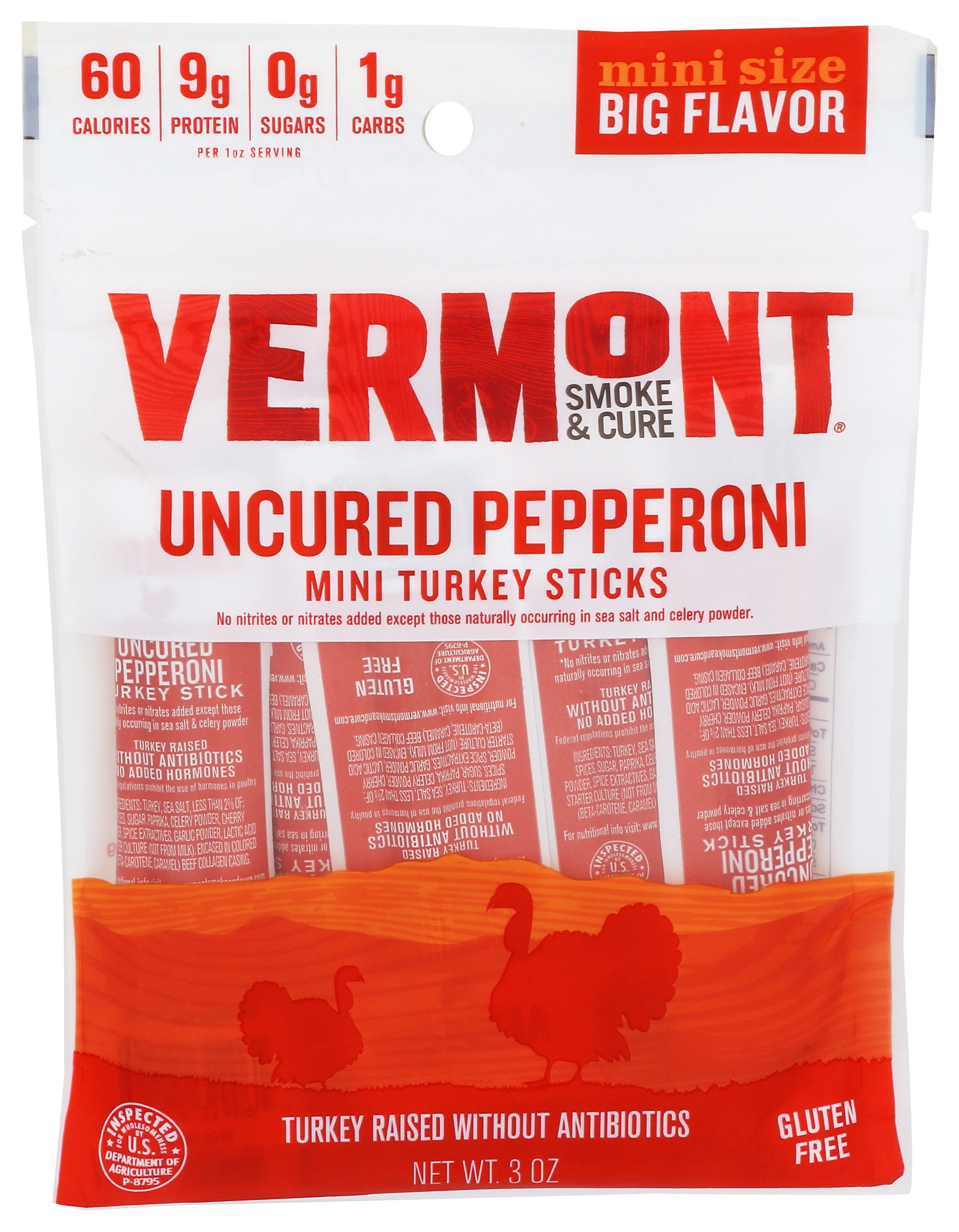 VERMONT SMOKE TRKY PEPRNI STCK GO PK - Case of 8