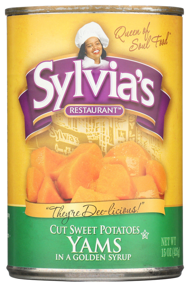 Sylvia's Restuarant Cut Yams in Golden Syrup - Case of 12 - 15 oz