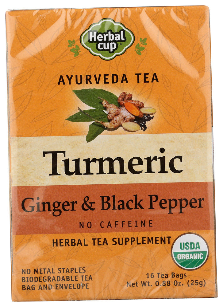 Herbal Cup Tea Ginger Black Pepper - Pack of 6 - 16 bags