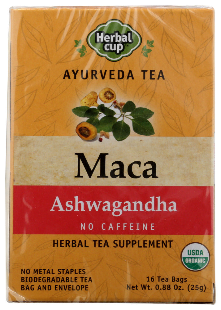 Herbal Cup Tea Maca Ashwagandha - Pack of 6 - 16  bags